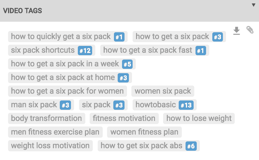 video tags for youtube